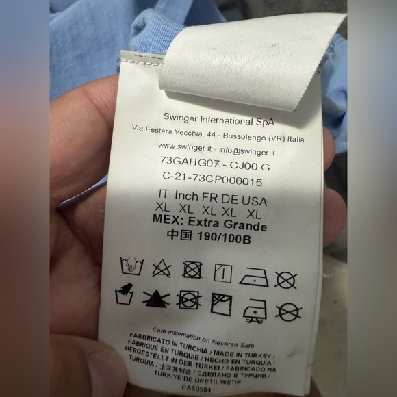 Versace Jeans Collection Light Blue Tee - Picture 5 of 5